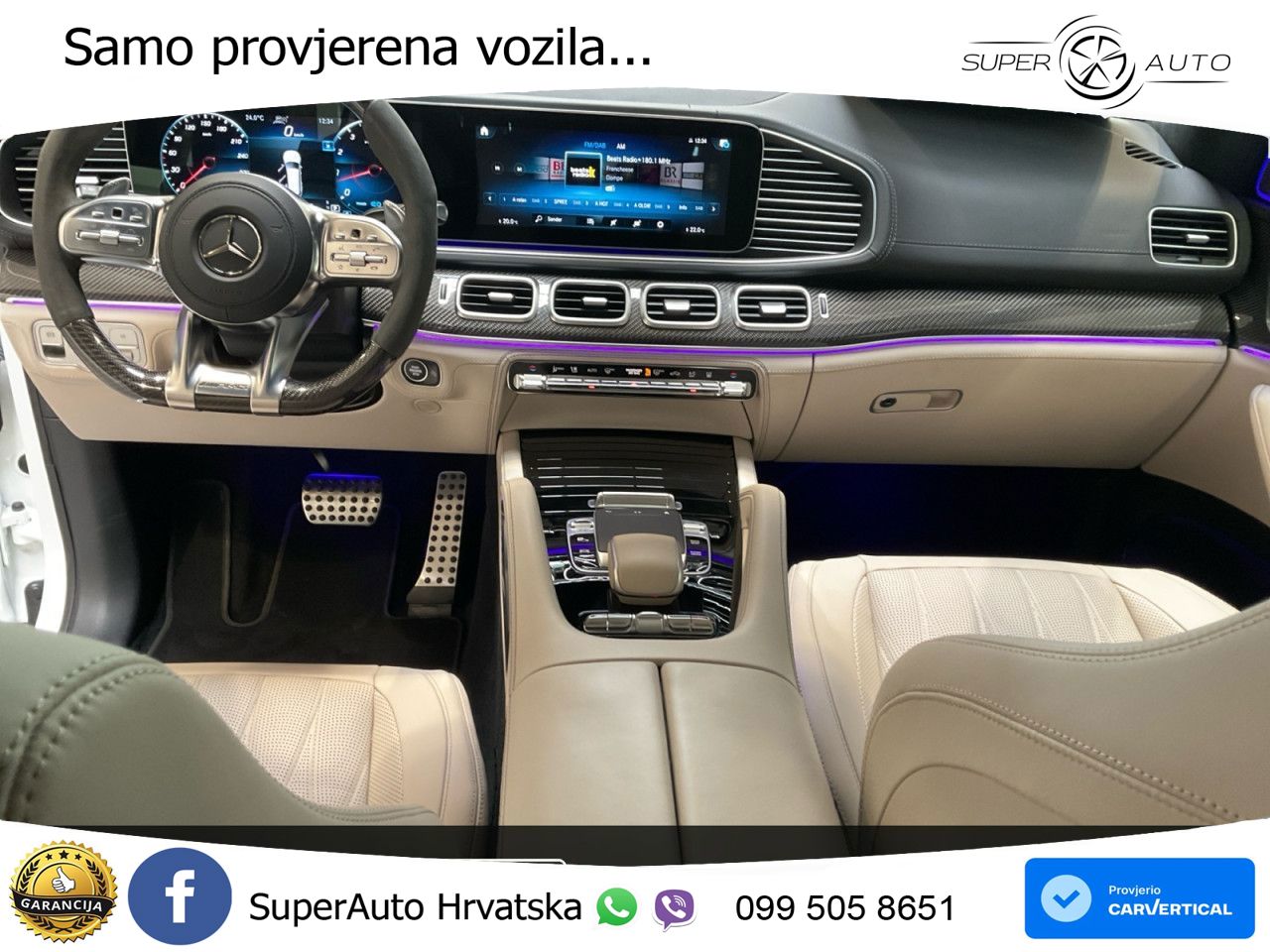 Mercedes-Benz GLS AMG GLS 63 V8 EQ Boost 4MATIC+ TCT ZRAČNI+ACC+GR SJED+KAM+PANO