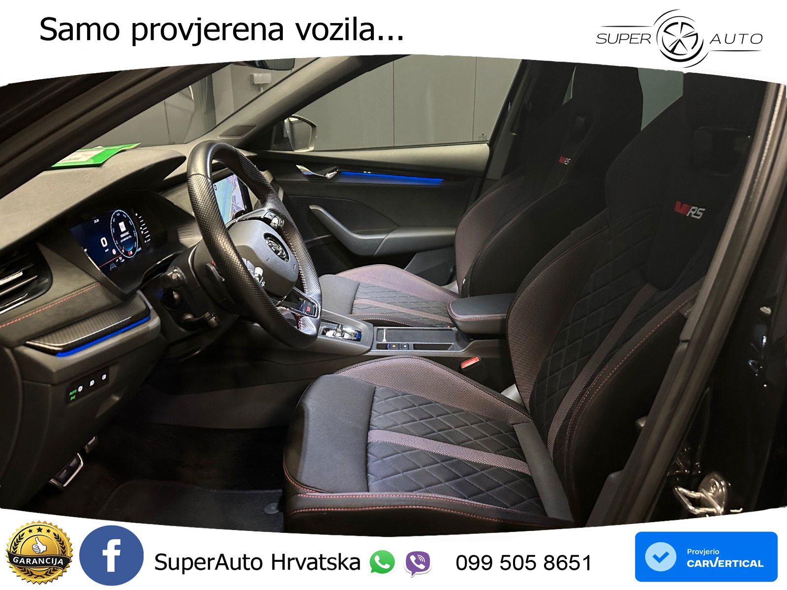 Škoda Octavia Combi RS 2.0 TDI (200 KS) DSG LED+GR SJED+ACC