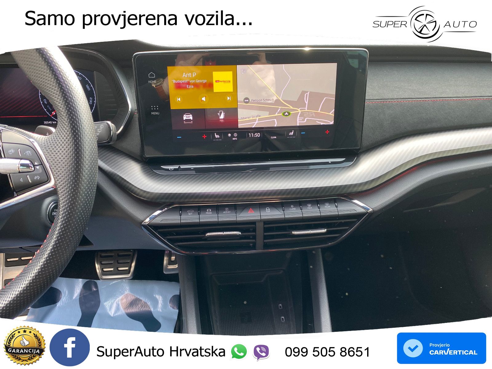 Škoda Octavia Combi RS 2.0 TSI (245 KS) DSG LED+GR SJED+ACC