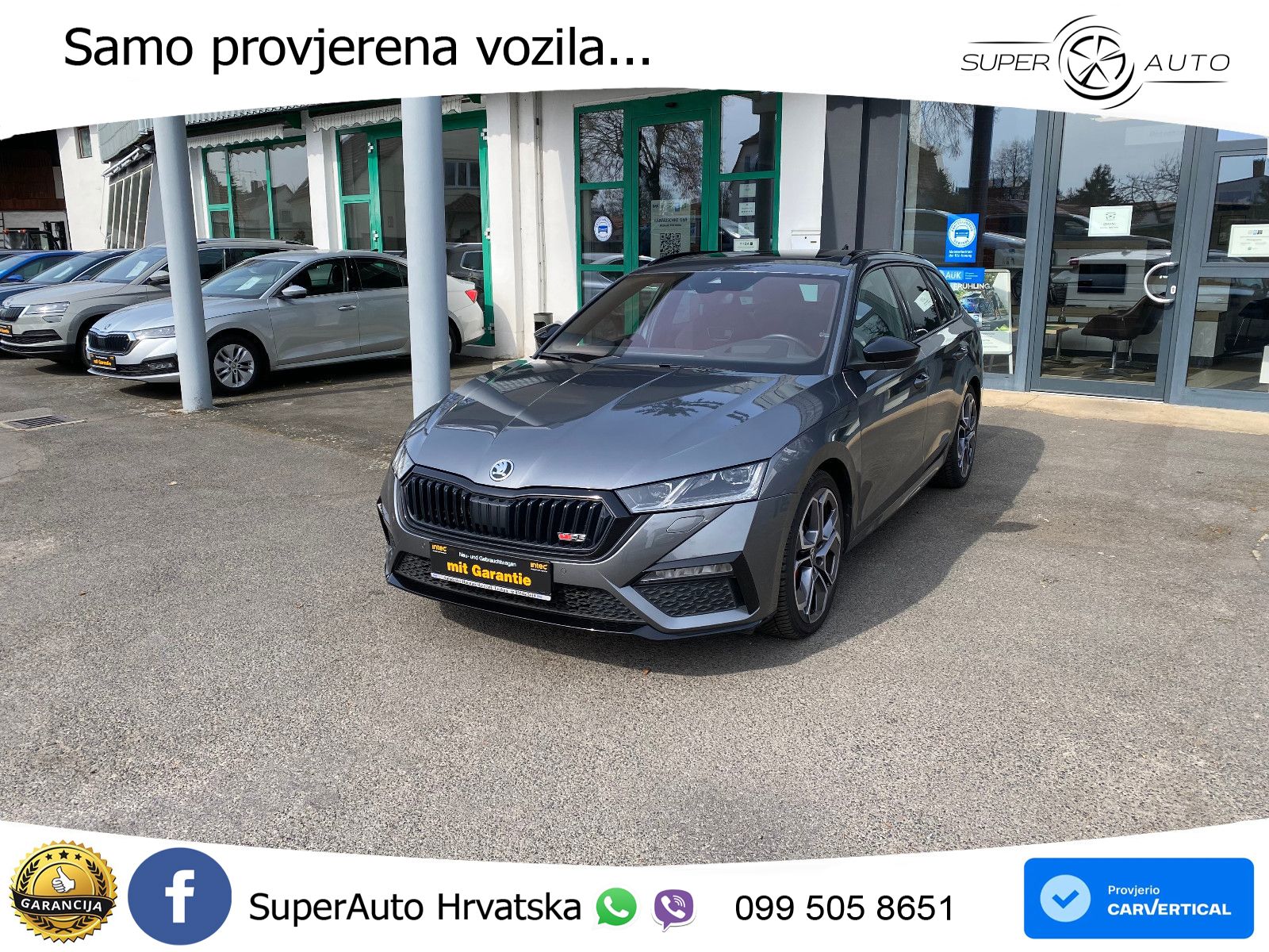 Škoda Octavia Combi RS 2.0 TSI (245 KS) DSG LED+GR SJED+ACC