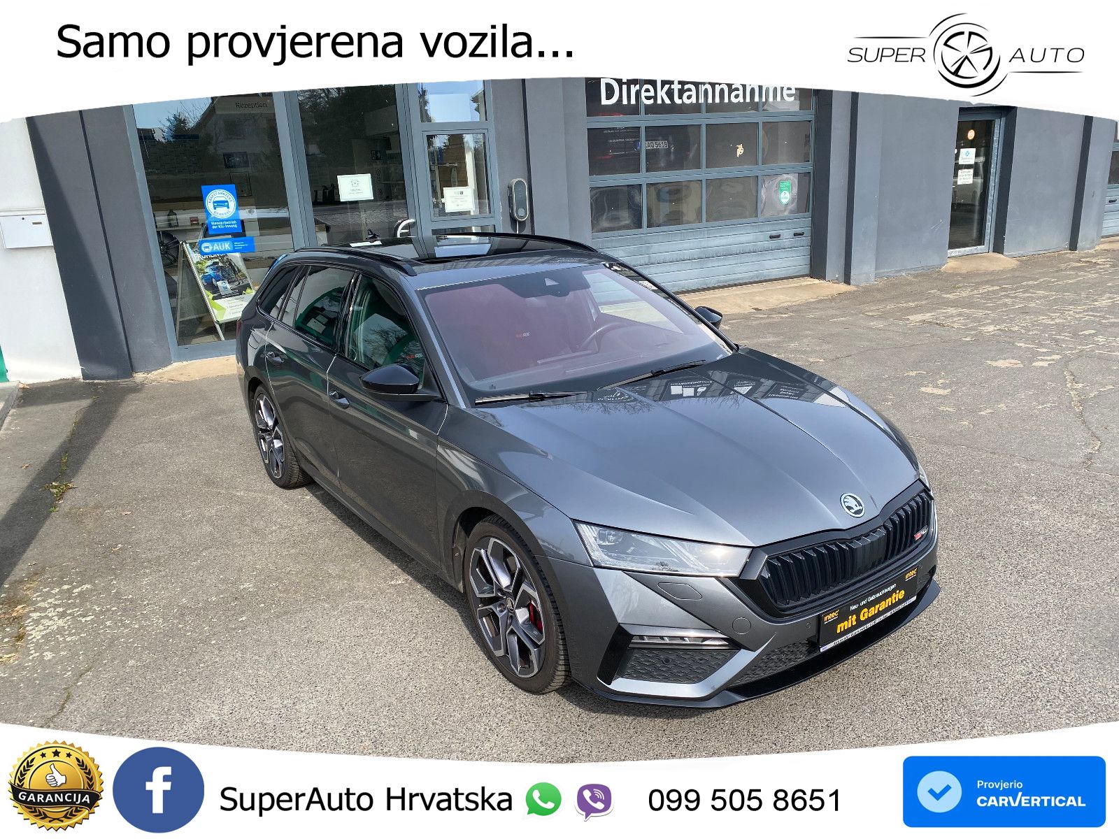 Škoda Octavia Combi RS 2.0 TSI (245 KS) DSG LED+GR SJED+ACC