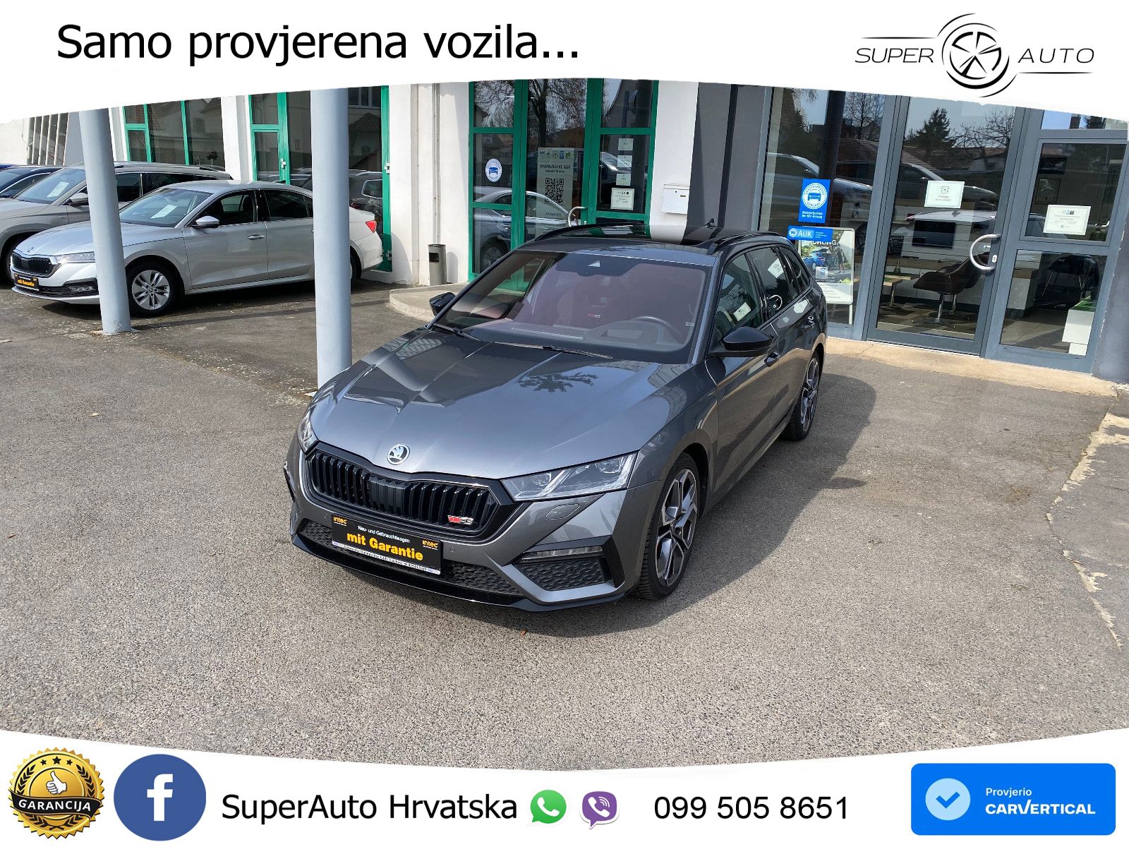 Škoda Octavia Combi RS 2.0 TSI (245 KS) DSG LED+GR SJED+ACC