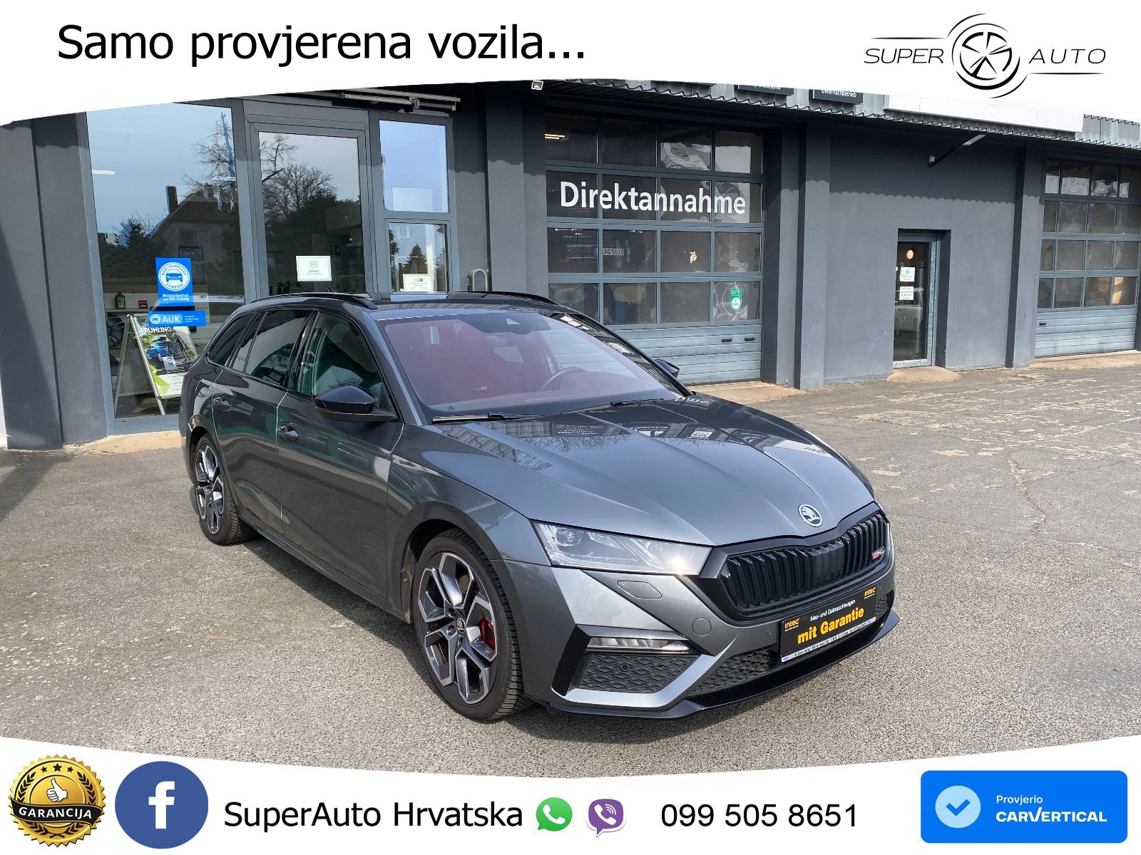 Škoda Octavia Combi RS 2.0 TSI (245 KS) DSG LED+GR SJED+ACC