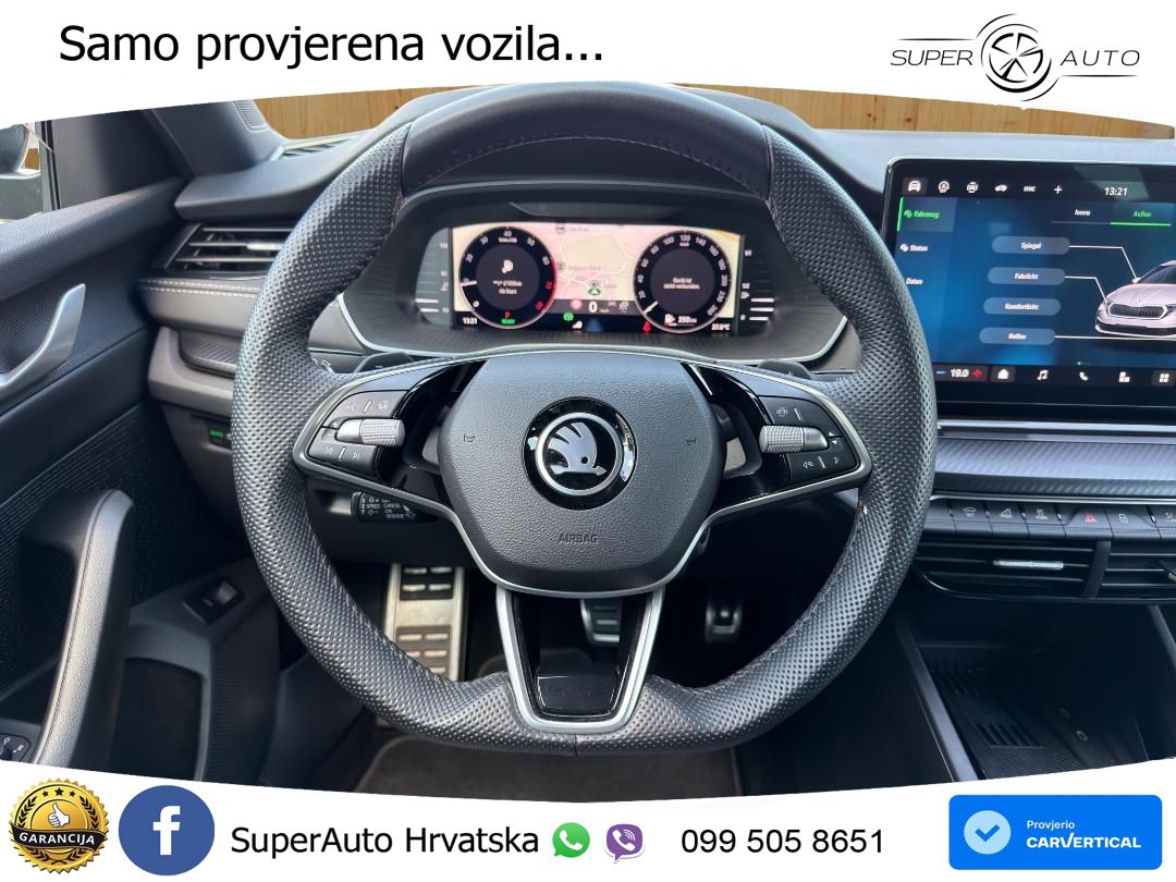 Škoda Octavia Combi 1.5 TSI (150 KS) DSG SportLine MATRIX+GR SJED+KAM