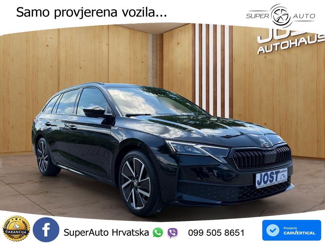 Škoda Octavia Combi 1.5 TSI (150 KS) DSG SportLine MATRIX+GR SJED+KAM