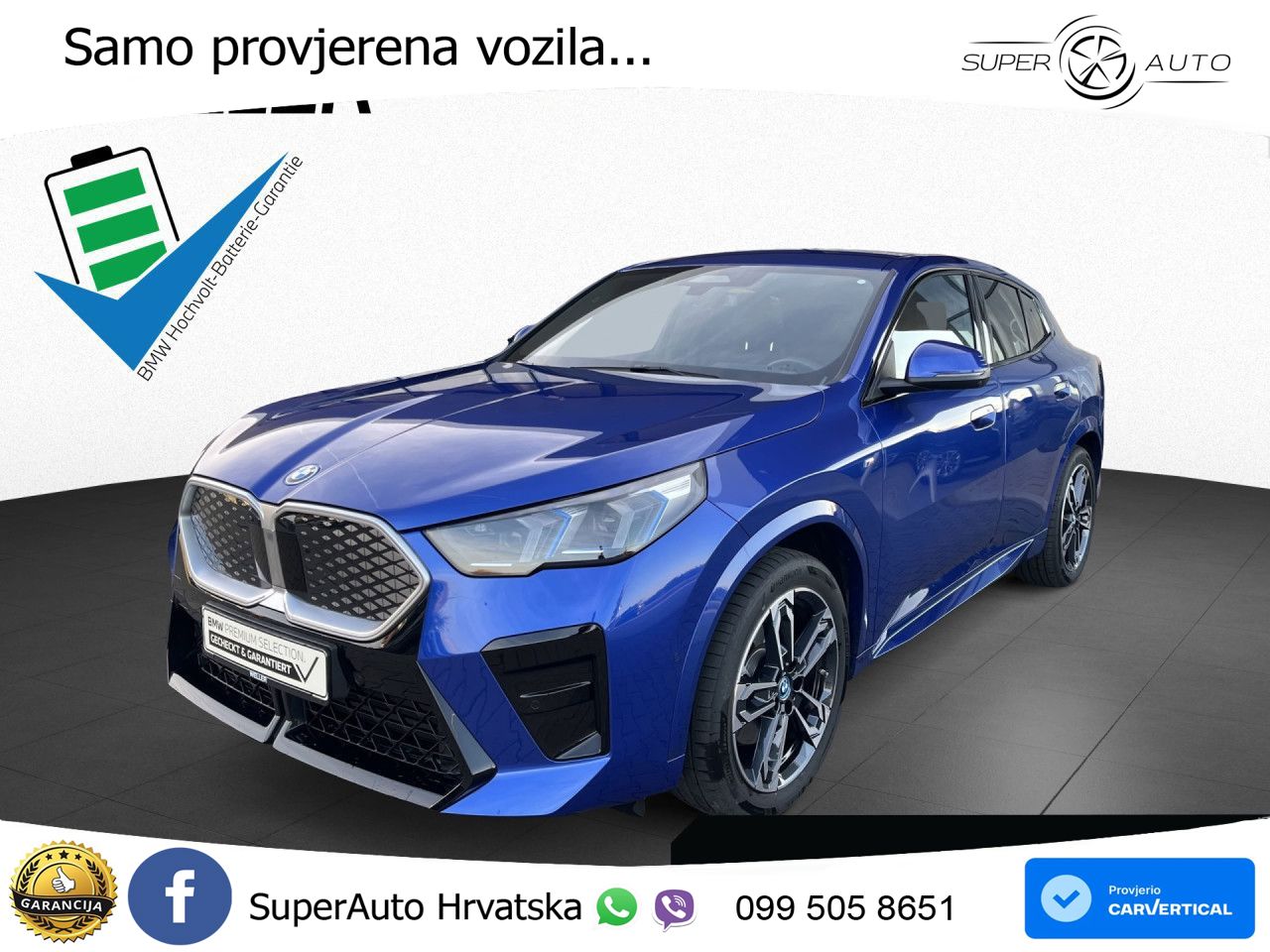 BMW iX2 66.5 kWh (313 KS) xDrive30 M Sport LED+GR SJED+ACC