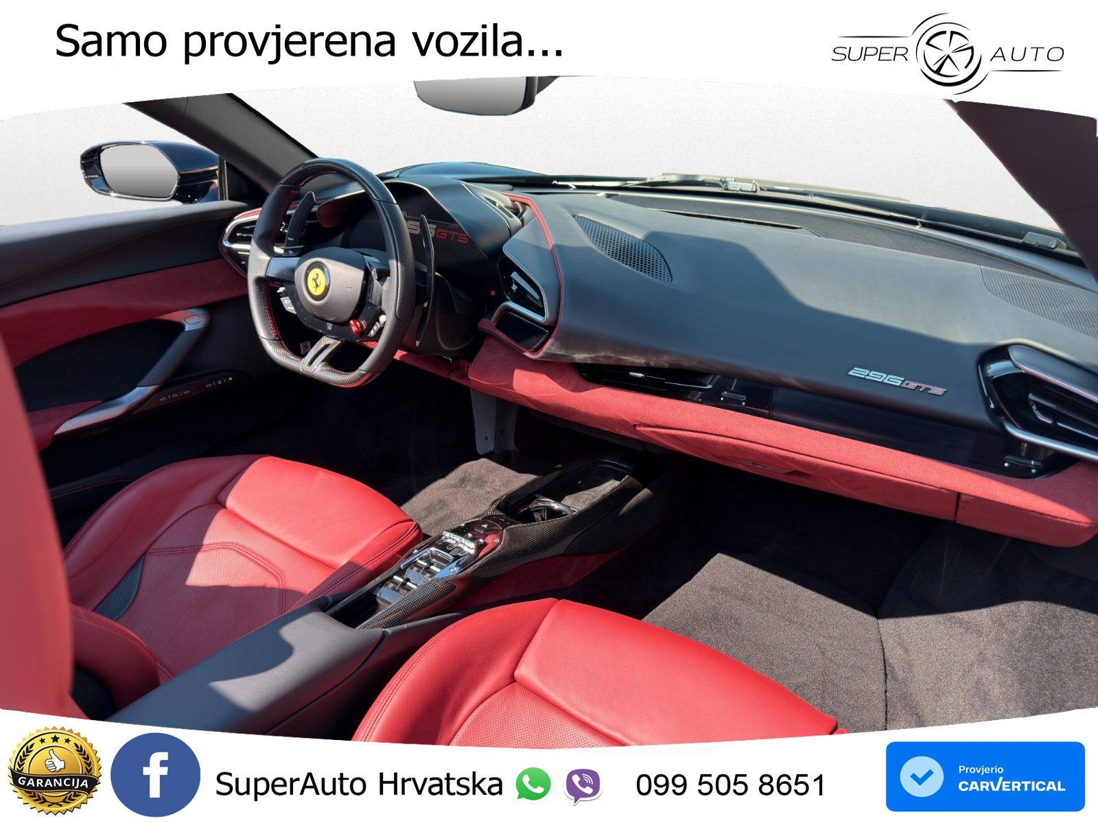 Ferrari 296 GTS 3.0 V6 (830 KS) F1 DCT