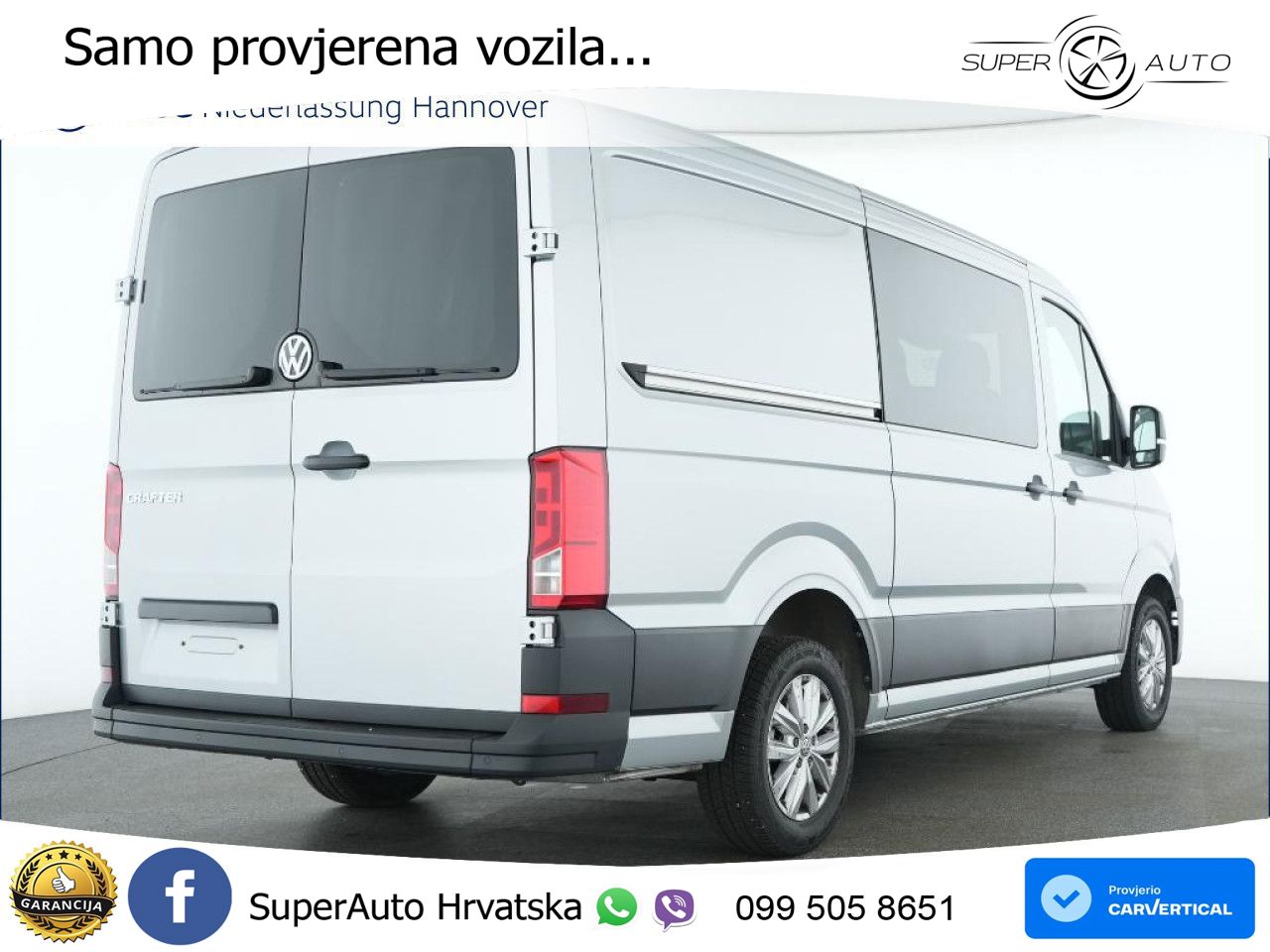 Volkswagen Crafter 35 Kasten Plus Mixto Mittel 7-Sitzer 140 KS