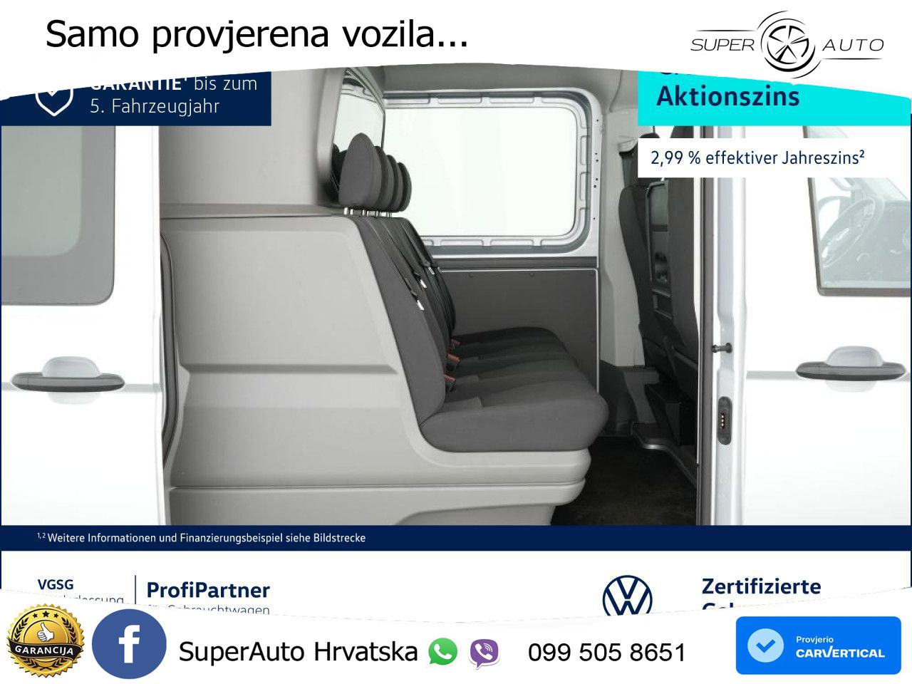 Volkswagen Crafter 35 Kasten Plus Mixto Mittel 7-Sitzer 140 KS
