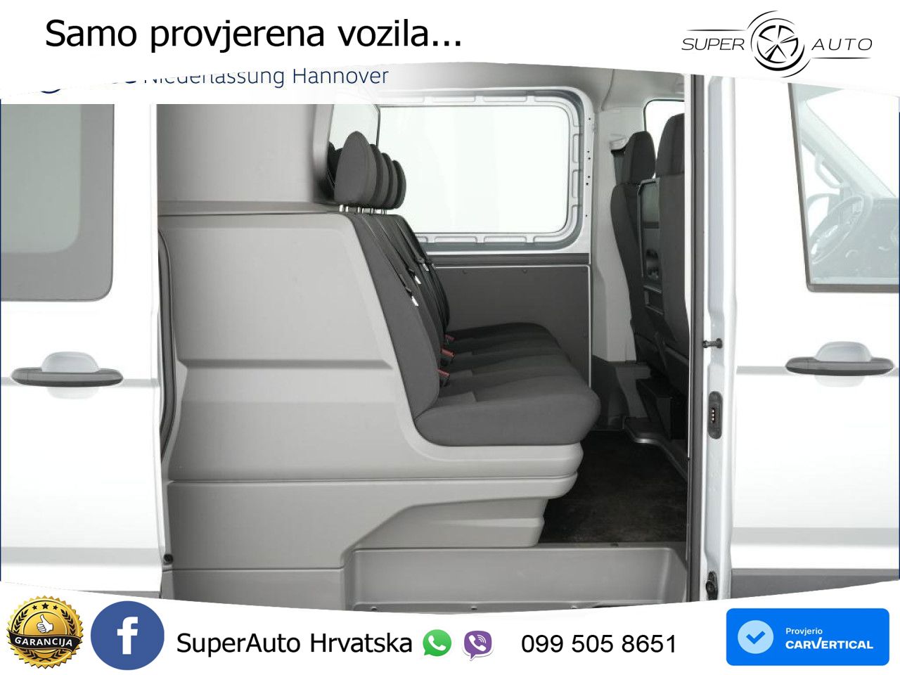 Volkswagen Crafter 35 Kasten Plus Mixto Mittel 7-Sitzer 140 KS