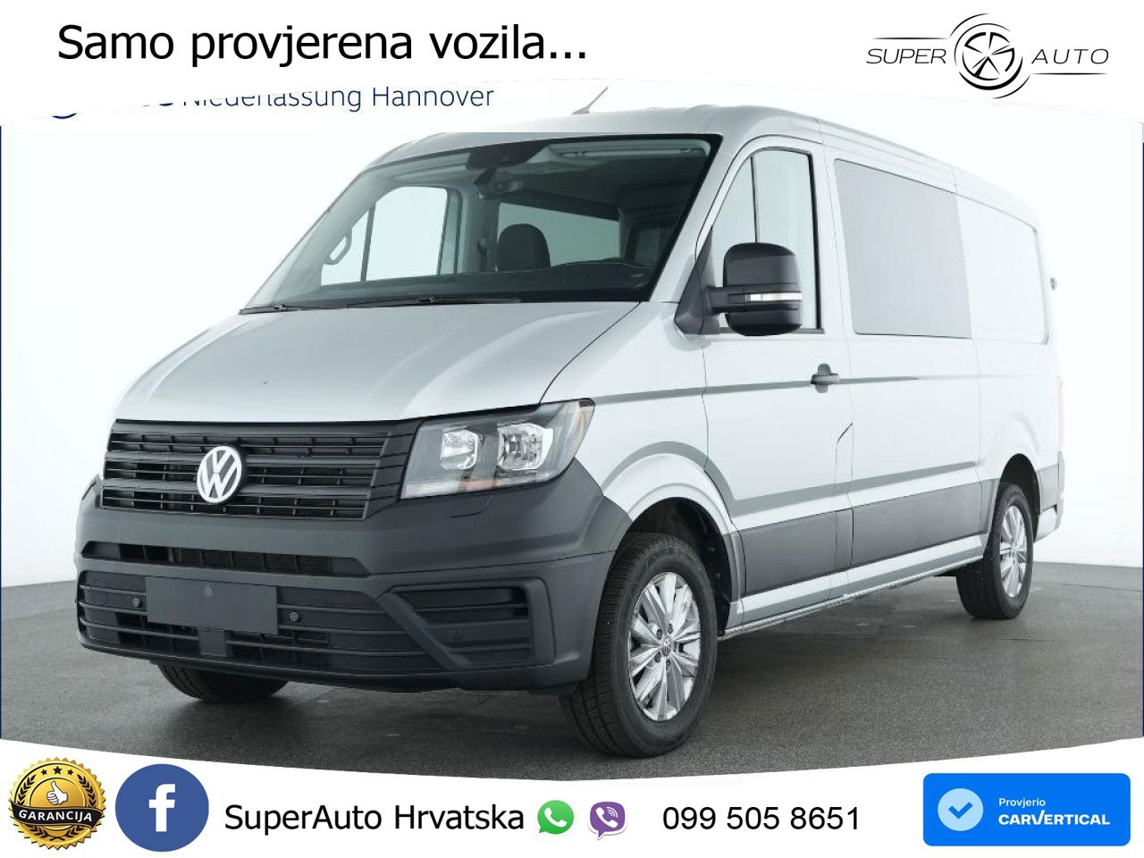 Volkswagen Crafter 35 Kasten Plus Mixto Mittel 7-Sitzer 140 KS