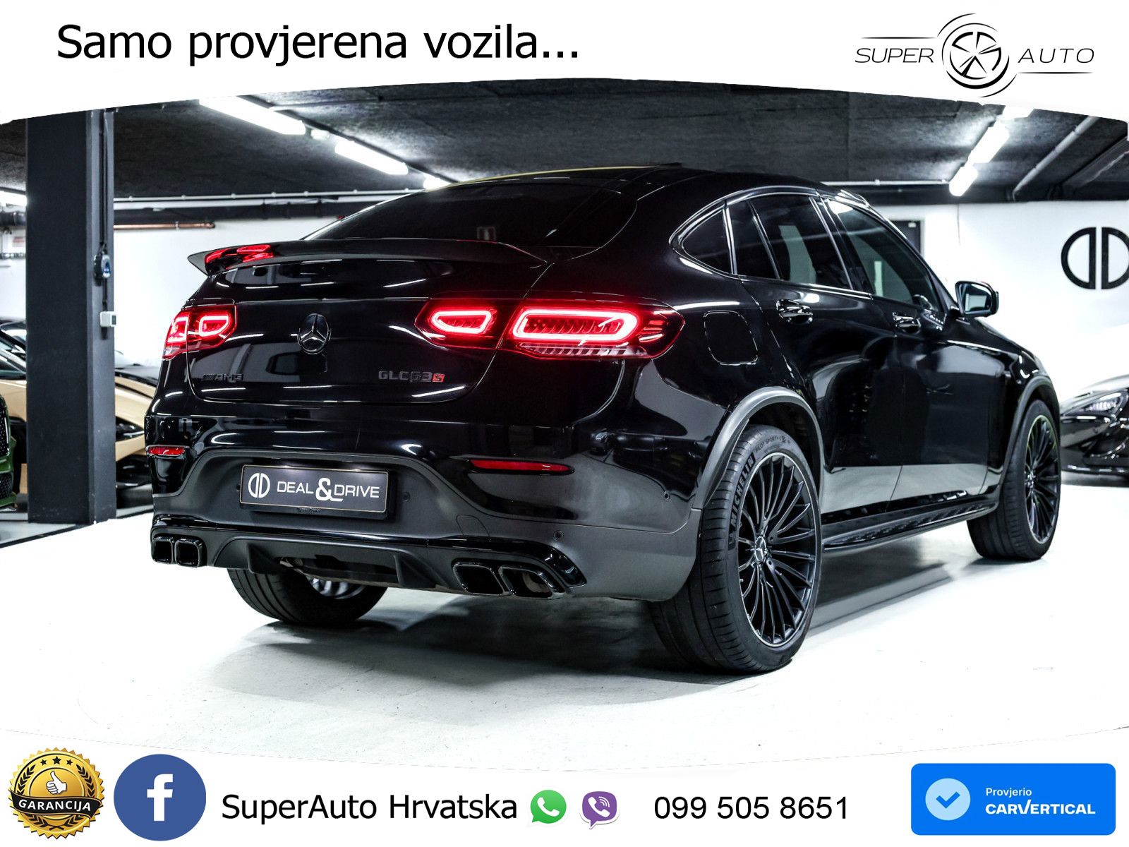 Mercedes GLC Coupe AMG 63 S V8 (510 KS) 4MATIC+ MCT LED+GR SJED+ACC