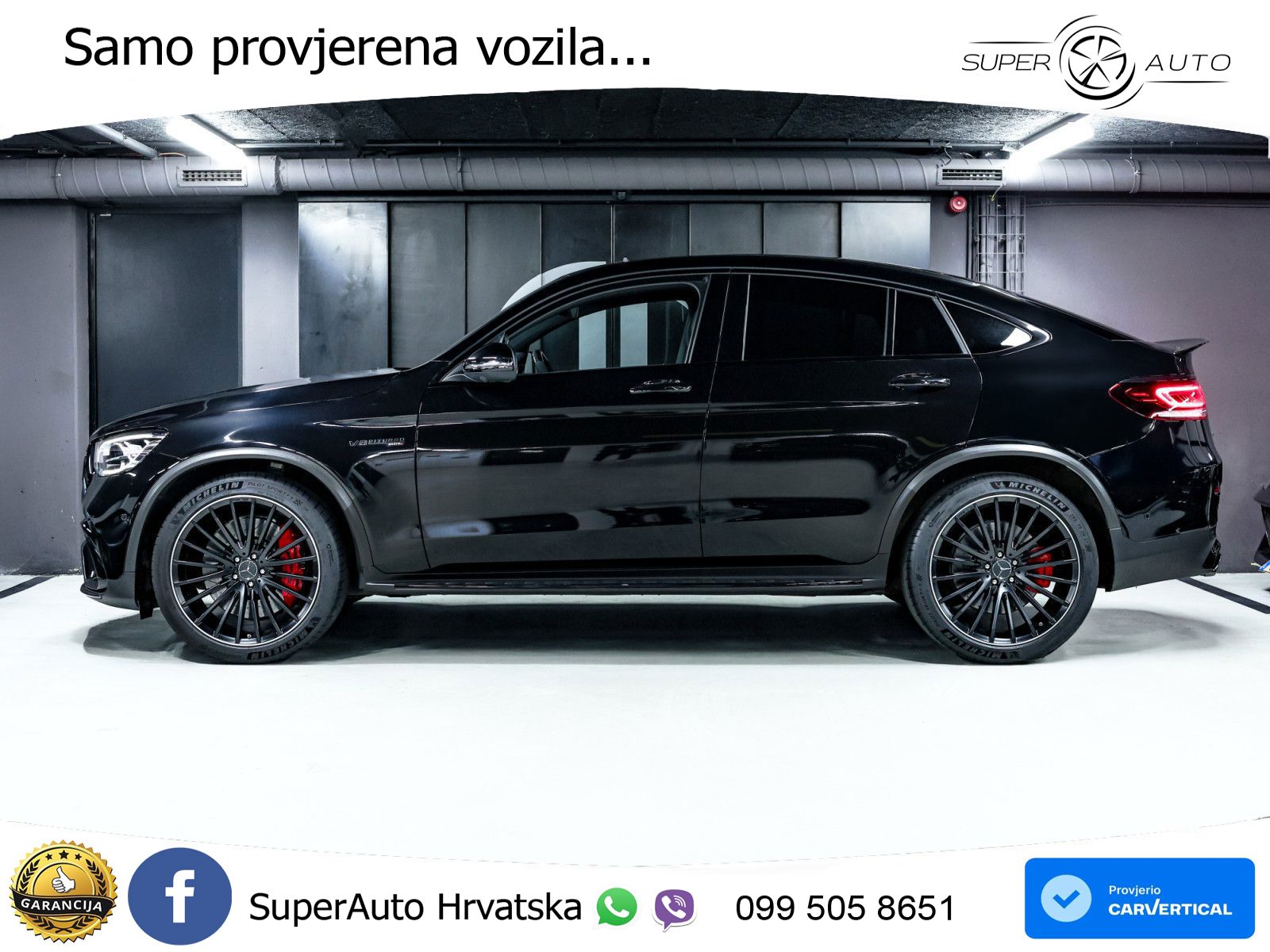 Mercedes GLC Coupe AMG 63 S V8 (510 KS) 4MATIC+ MCT LED+GR SJED+ACC