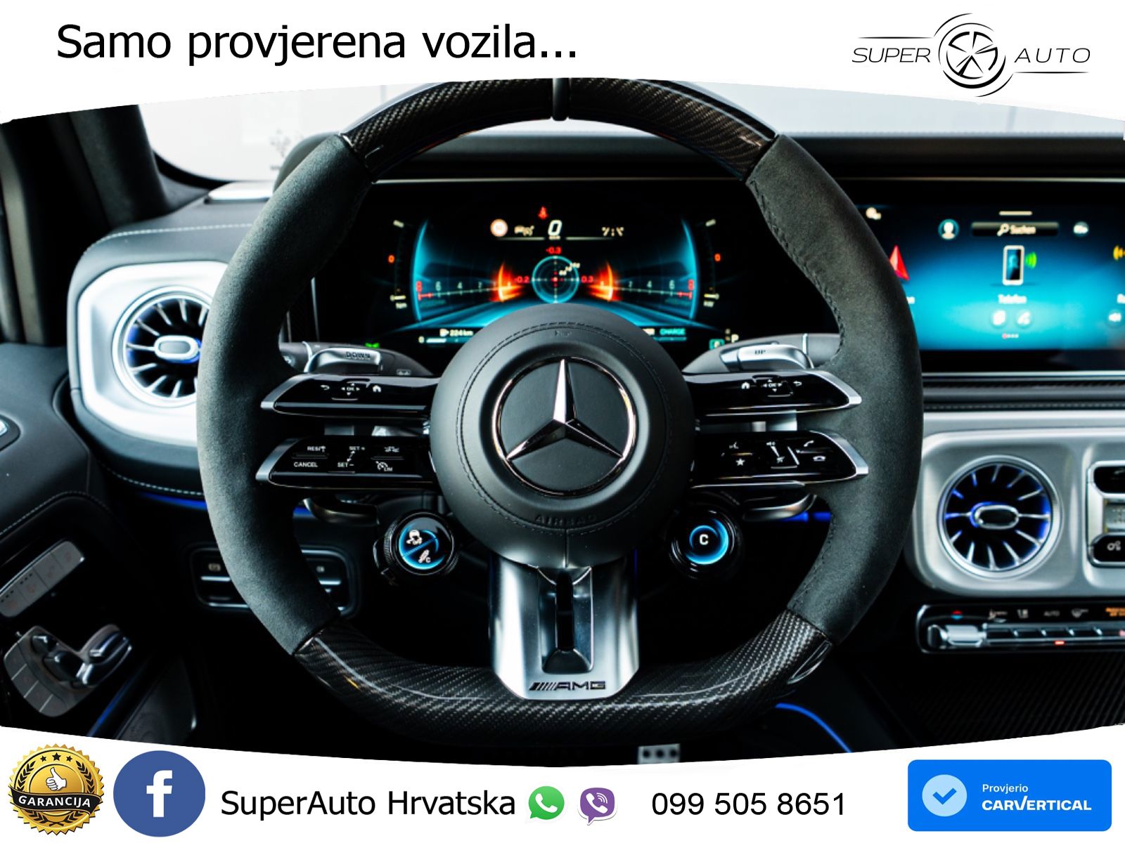 Mercedes AMG G 63 Long V8 (585 KS) 4MATIC 9G-TRONIC AMG SPEEDSHIFT TCT ZRAČNI+ACC+4xGR SJED+KAM