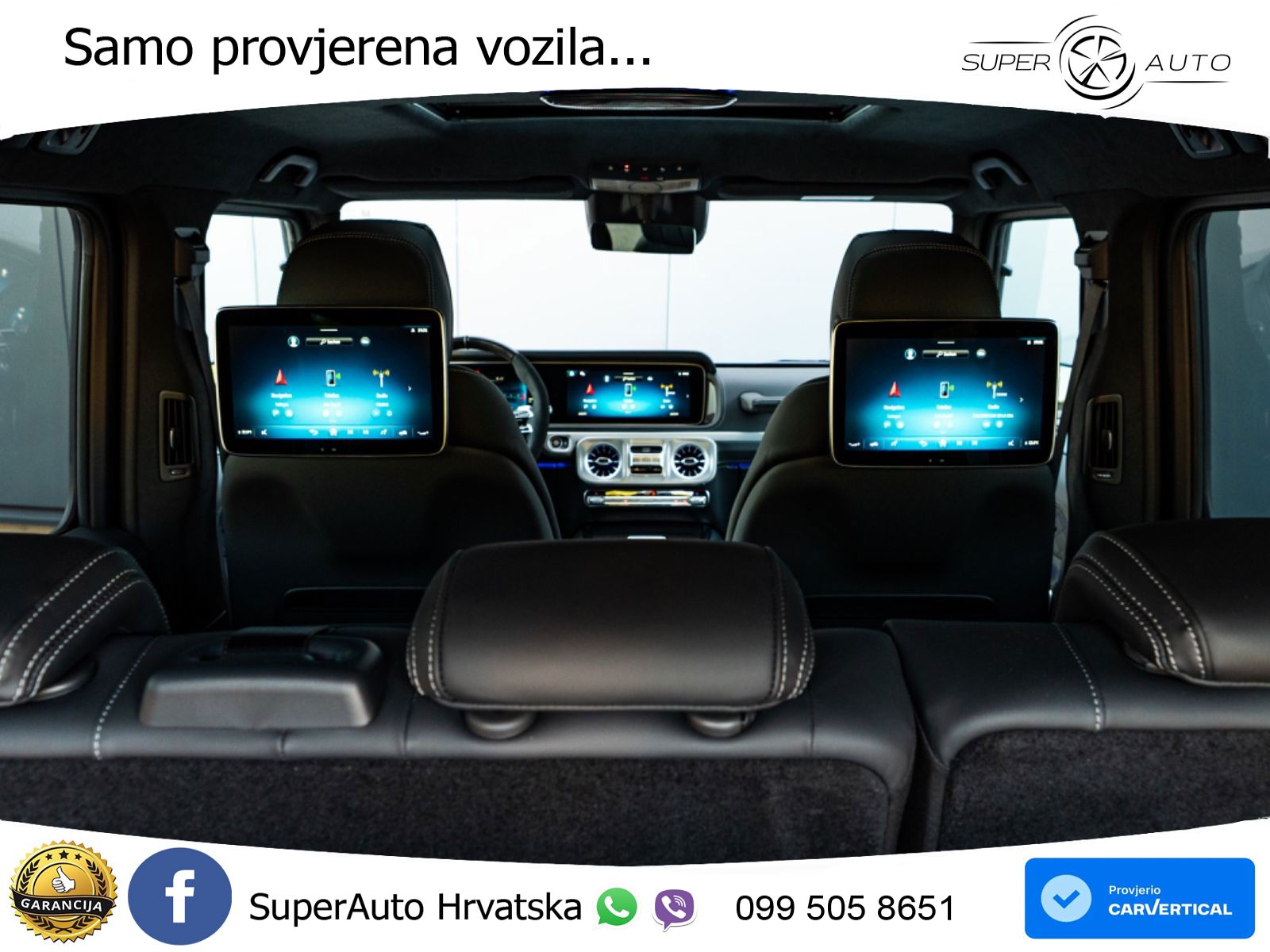 Mercedes AMG G 63 Long V8 (585 KS) 4MATIC 9G-TRONIC AMG SPEEDSHIFT TCT ZRAČNI+ACC+4xGR SJED+KAM