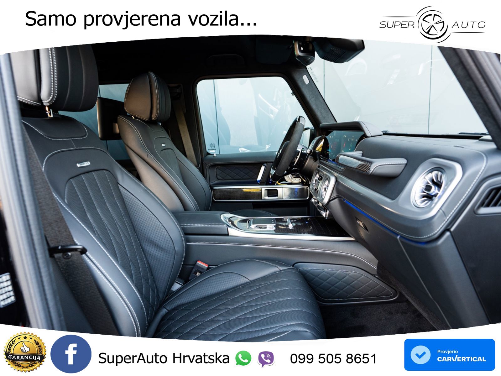 Mercedes AMG G 63 Long V8 (585 KS) 4MATIC 9G-TRONIC AMG SPEEDSHIFT TCT ZRAČNI+ACC+4xGR SJED+KAM