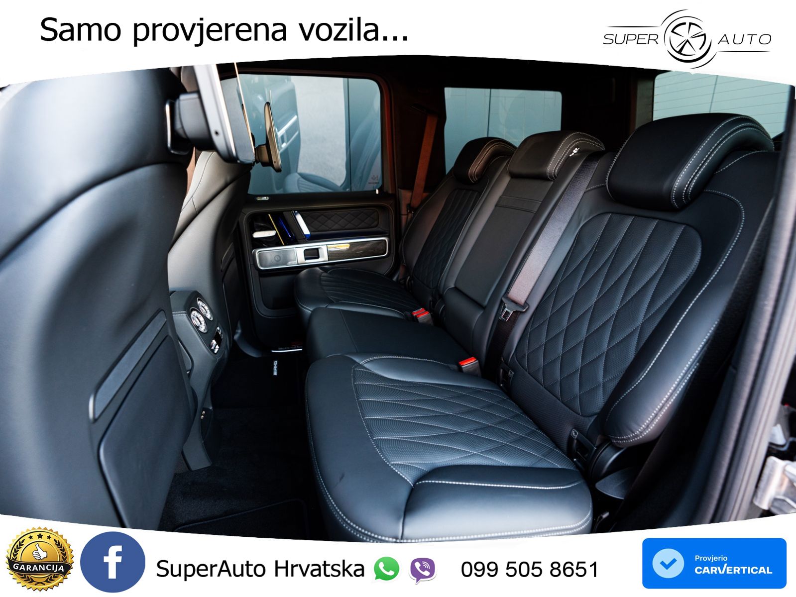 Mercedes AMG G 63 Long V8 (585 KS) 4MATIC 9G-TRONIC AMG SPEEDSHIFT TCT ZRAČNI+ACC+4xGR SJED+KAM