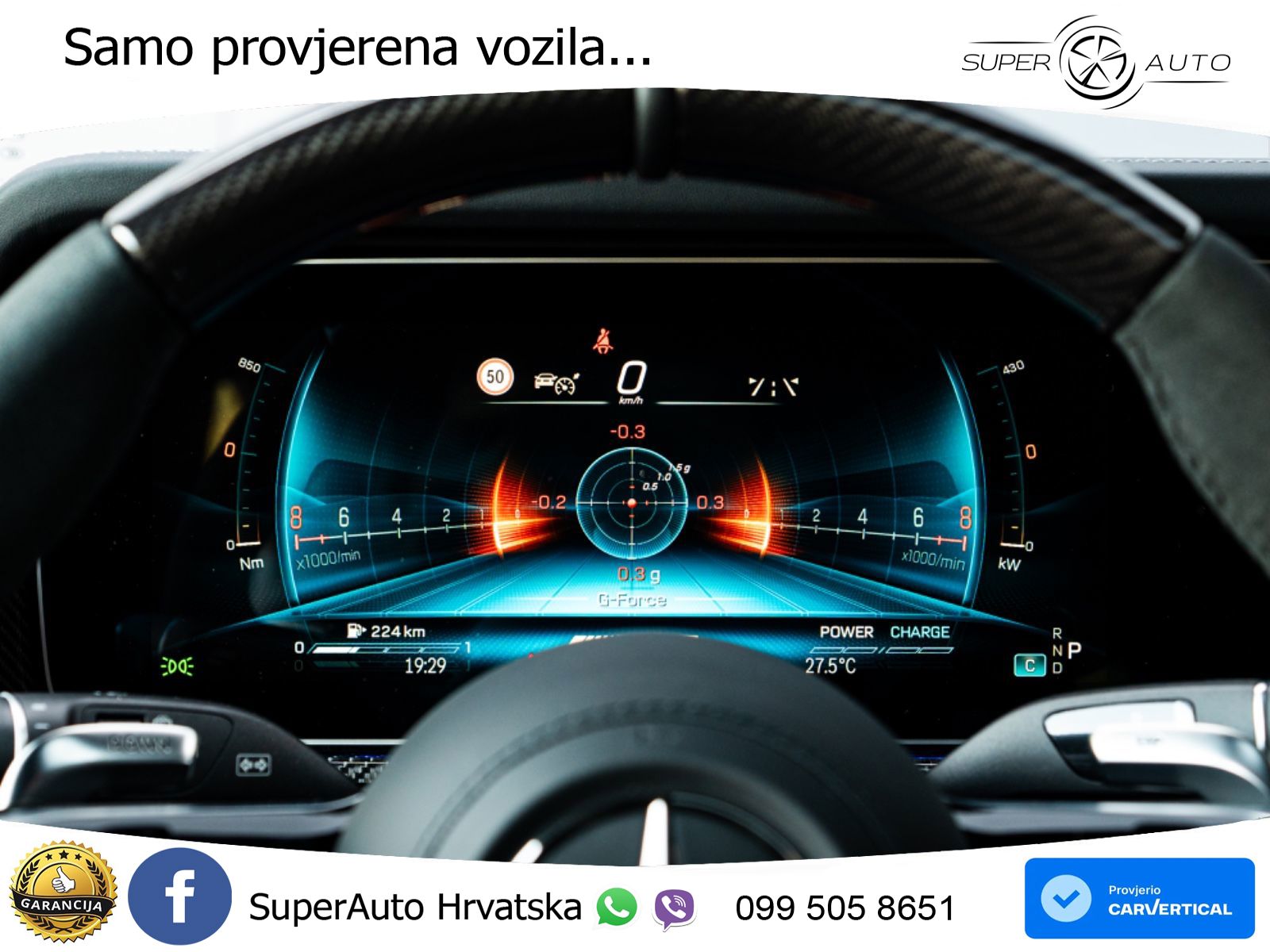 Mercedes AMG G 63 Long V8 (585 KS) 4MATIC 9G-TRONIC AMG SPEEDSHIFT TCT ZRAČNI+ACC+4xGR SJED+KAM
