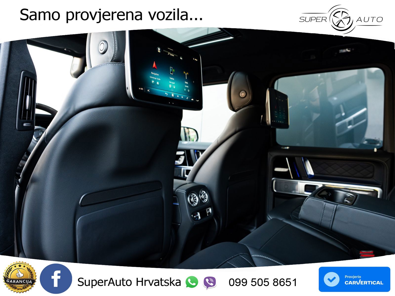 Mercedes AMG G 63 Long V8 (585 KS) 4MATIC 9G-TRONIC AMG SPEEDSHIFT TCT ZRAČNI+ACC+4xGR SJED+KAM
