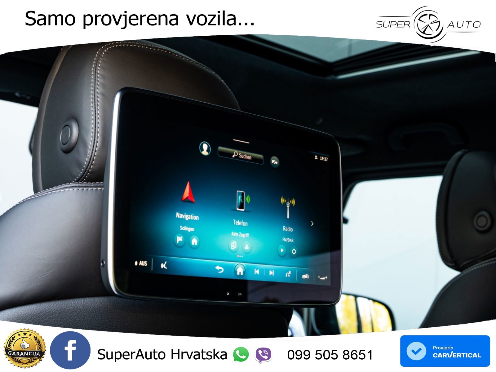 Mercedes AMG G 63 Long V8 (585 KS) 4MATIC 9G-TRONIC AMG SPEEDSHIFT TCT ZRAČNI+ACC+4xGR SJED+KAM