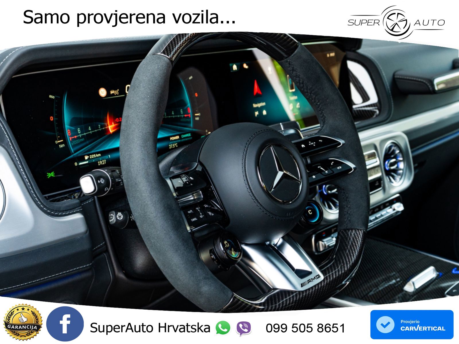 Mercedes AMG G 63 Long V8 (585 KS) 4MATIC 9G-TRONIC AMG SPEEDSHIFT TCT ZRAČNI+ACC+4xGR SJED+KAM