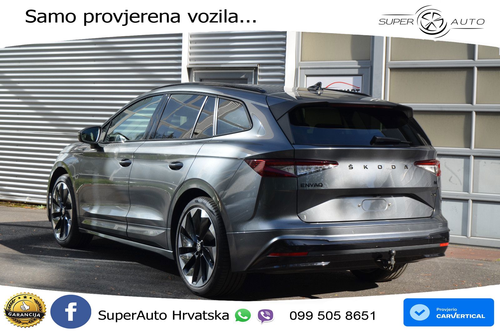 Škoda Enyaq iV 80 82 kWh (204 KS) SportLine LED+GR SJED+ACC