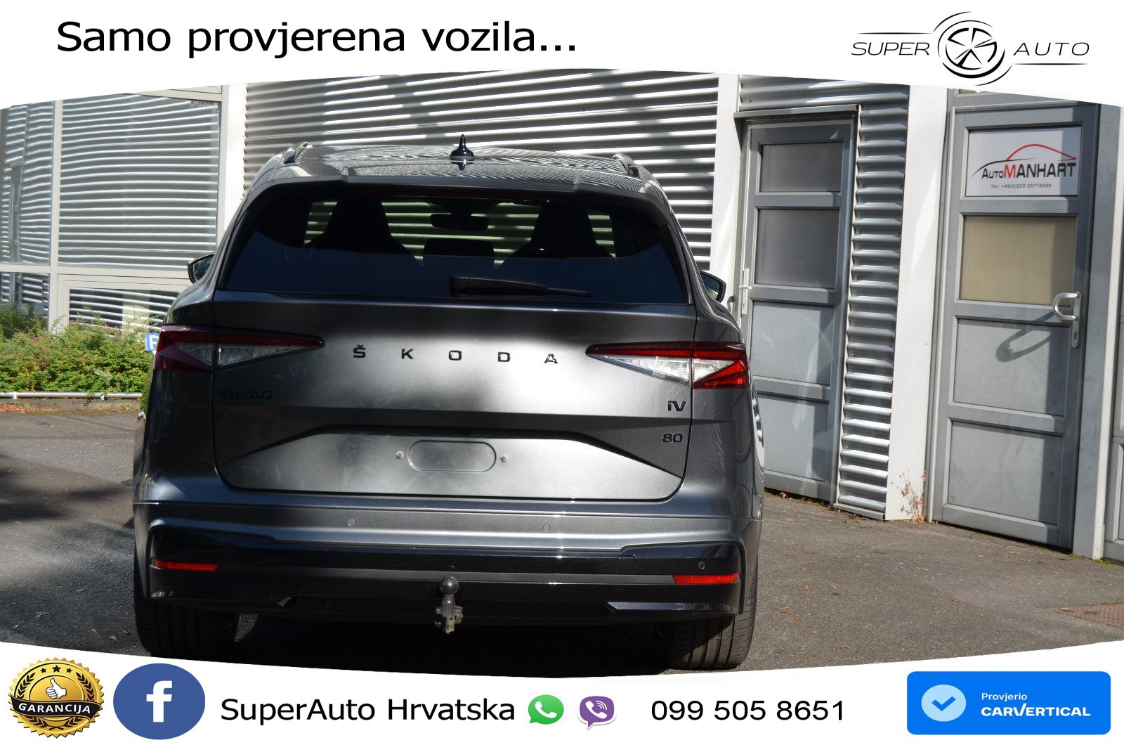 Škoda Enyaq iV 80 82 kWh (204 KS) SportLine LED+GR SJED+ACC