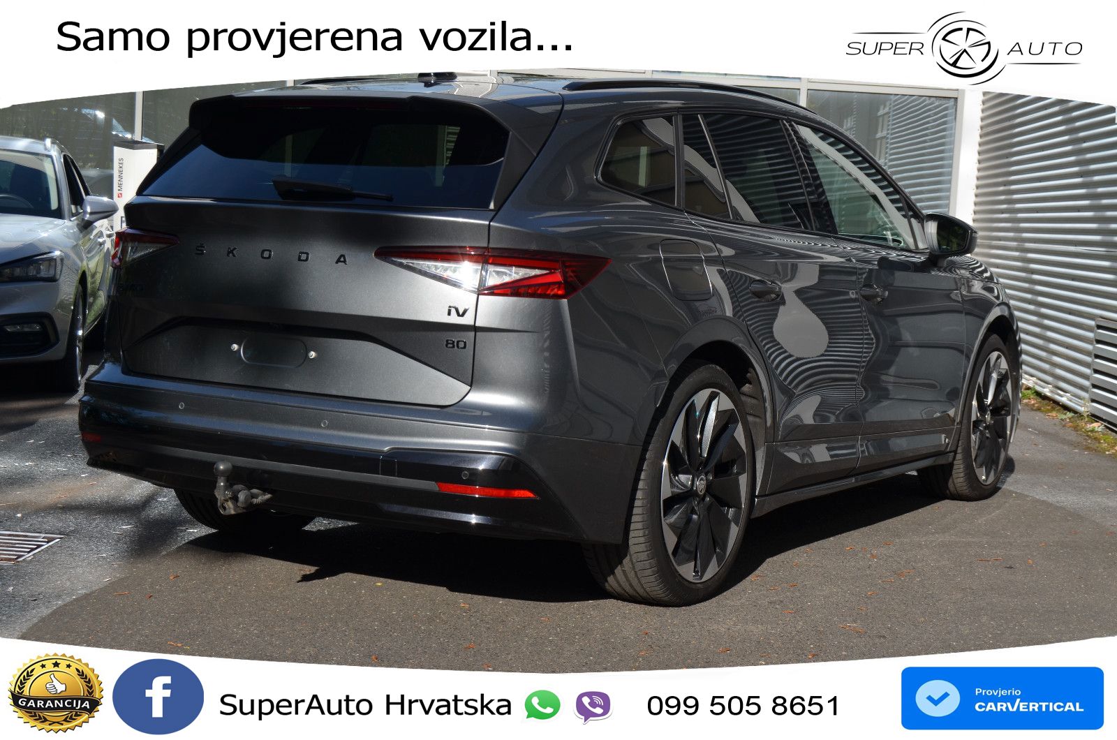 Škoda Enyaq iV 80 82 kWh (204 KS) SportLine LED+GR SJED+ACC