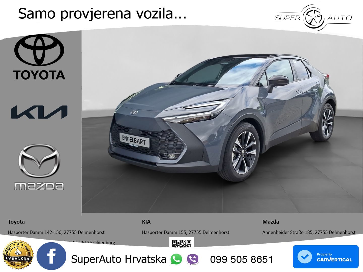 Toyota C-HR 1.8 (140 KS) Hybrid e-CVT Teamplayer LED+GR SJED+ACC