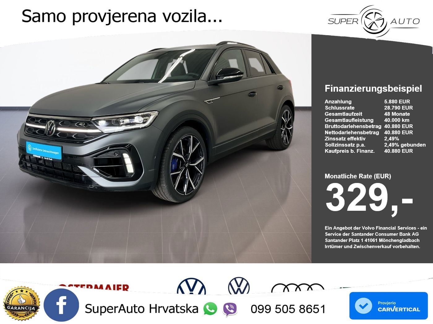 Volkswagen T-Roc I R 2.0 TSI (300 KS) OPF 4M DSG LED+GR SJED+ACC