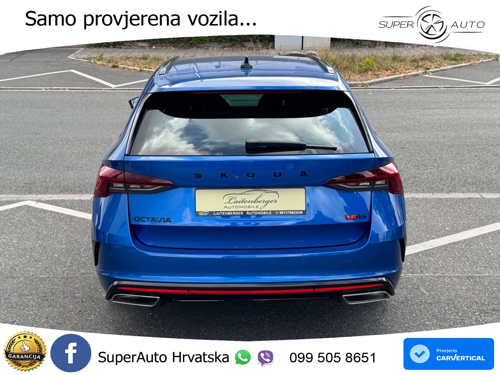 Škoda Octavia Combi RS 2.0 TDI (200 KS) DSG MATRIX+GR SJED+KAM