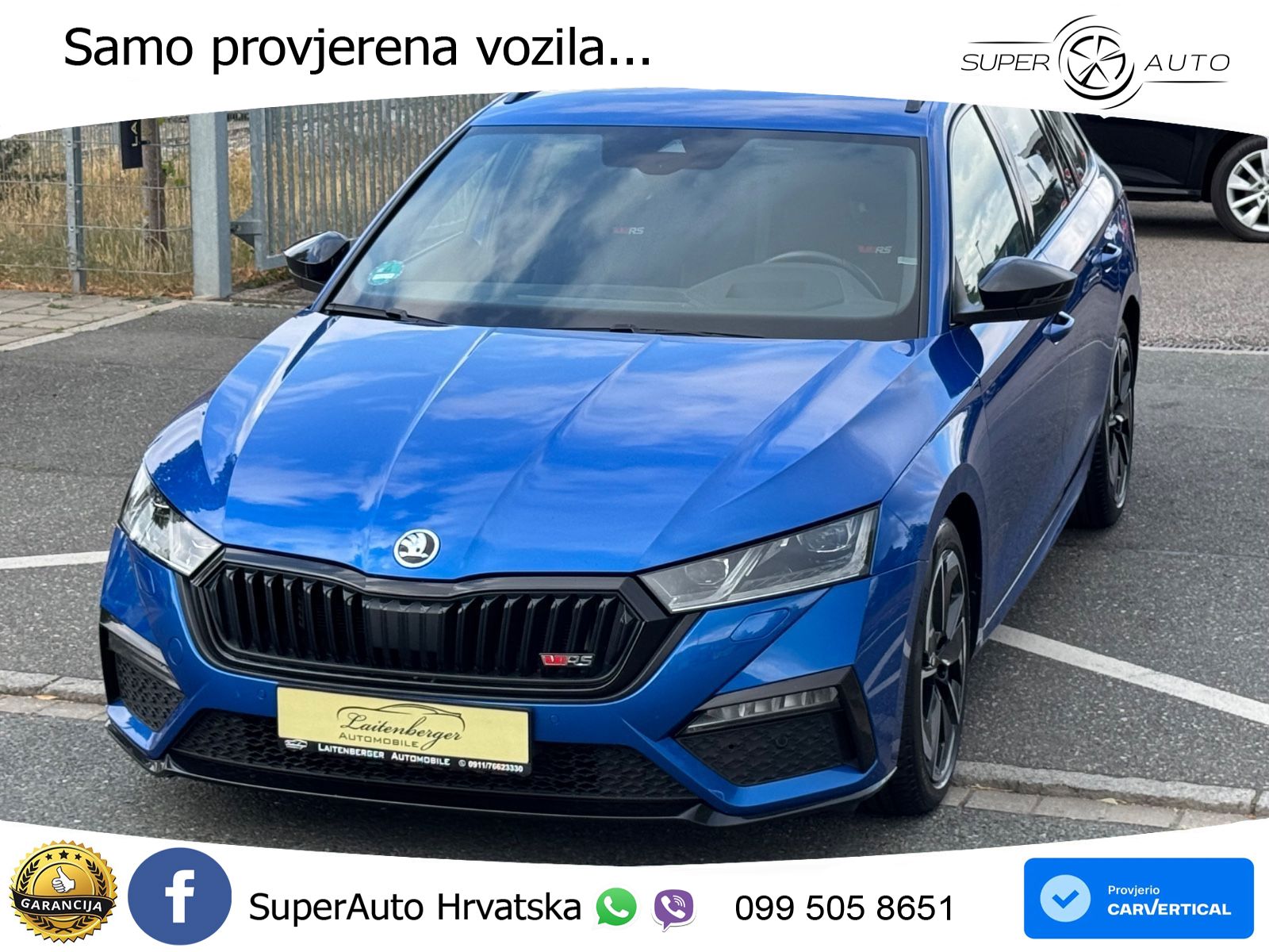 Škoda Octavia Combi RS 2.0 TDI (200 KS) DSG MATRIX+GR SJED+KAM