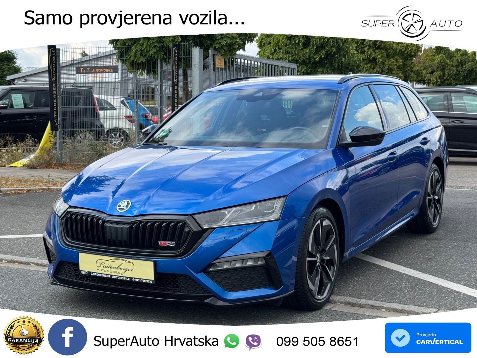 Škoda Octavia Combi RS 2.0 TDI (200 KS) DSG MATRIX+GR SJED+KAM