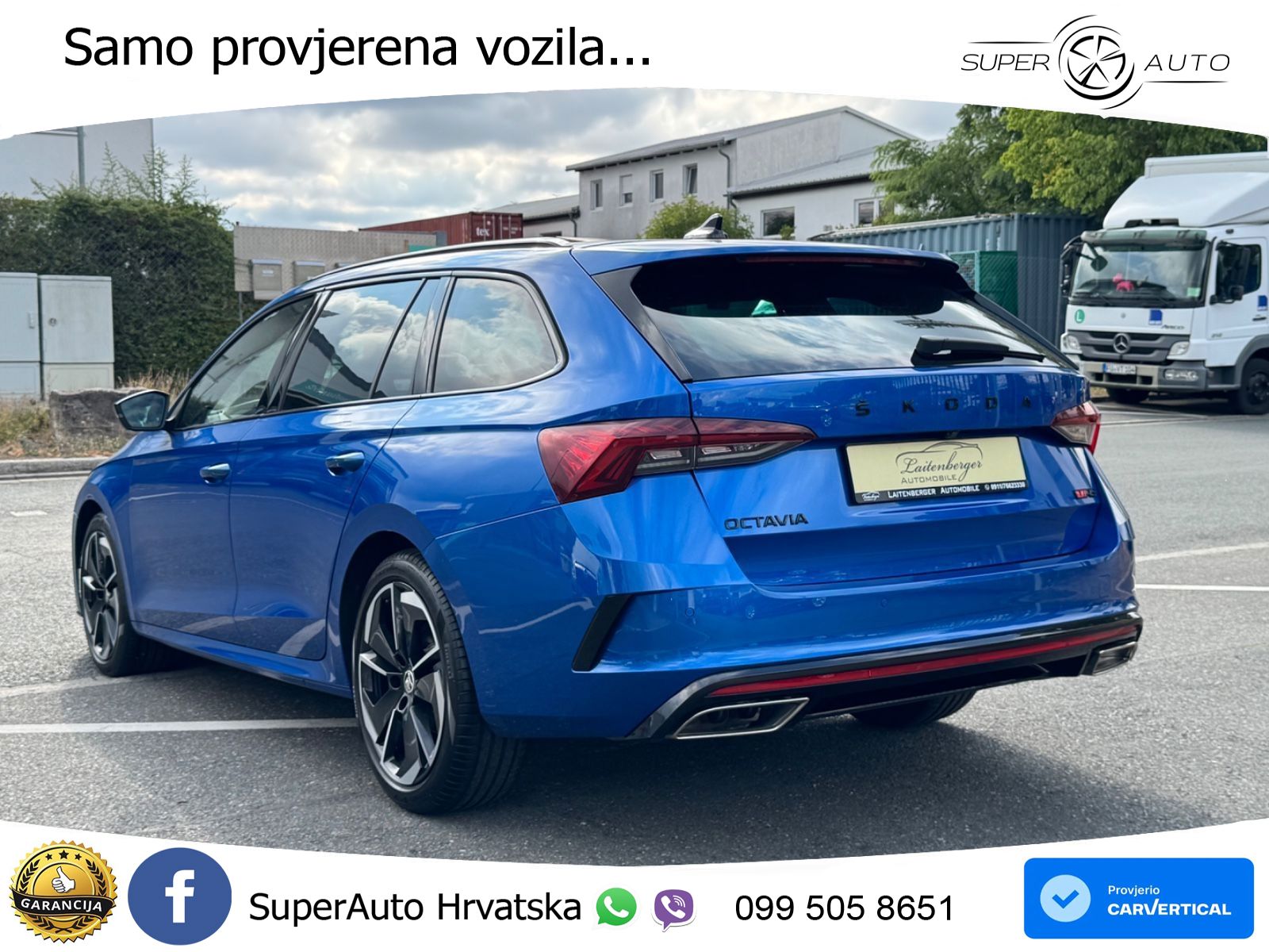 Škoda Octavia Combi RS 2.0 TDI (200 KS) DSG MATRIX+GR SJED+KAM
