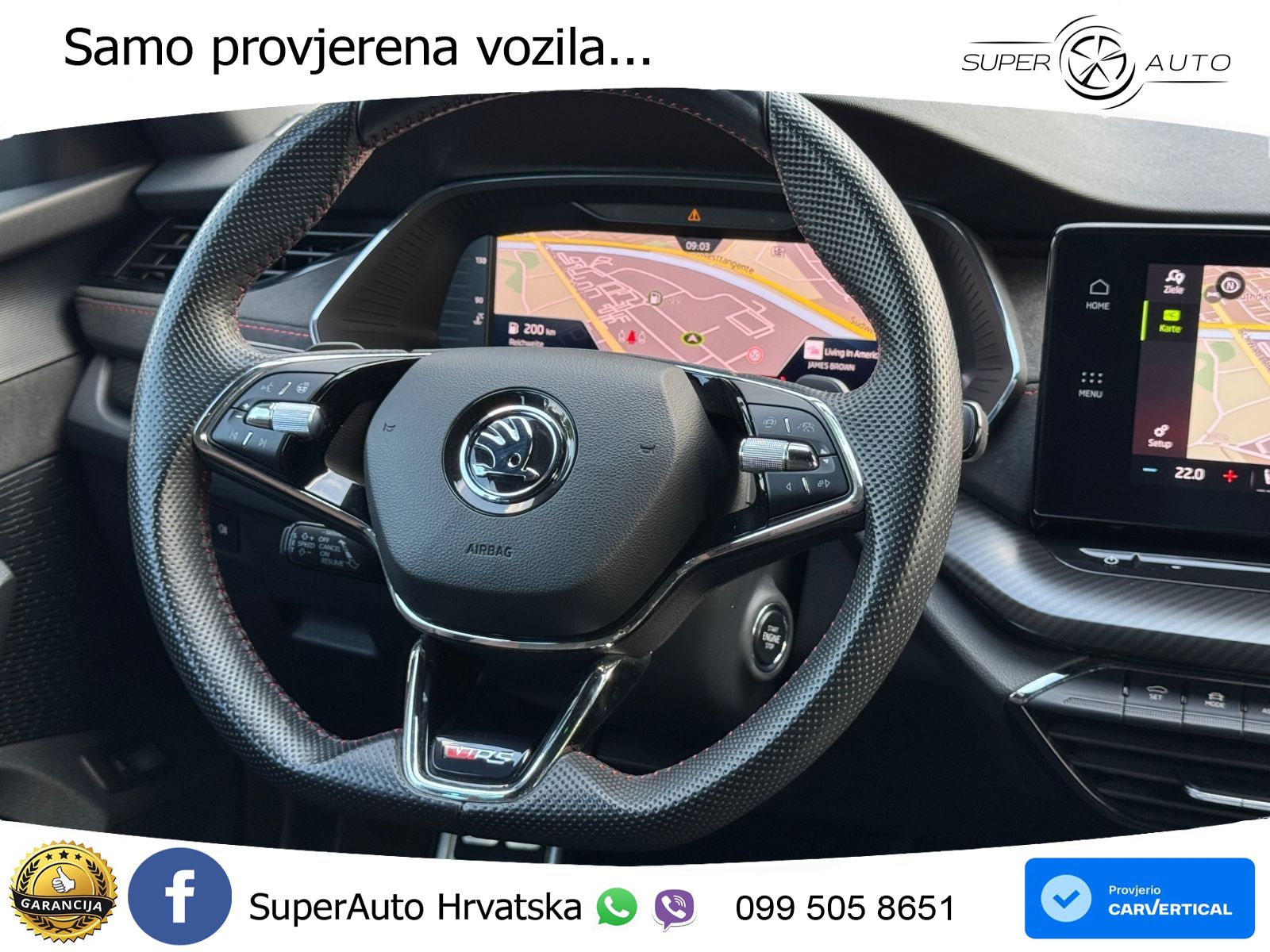 Škoda Octavia Combi RS 2.0 TDI (200 KS) DSG MATRIX+GR SJED+KAM