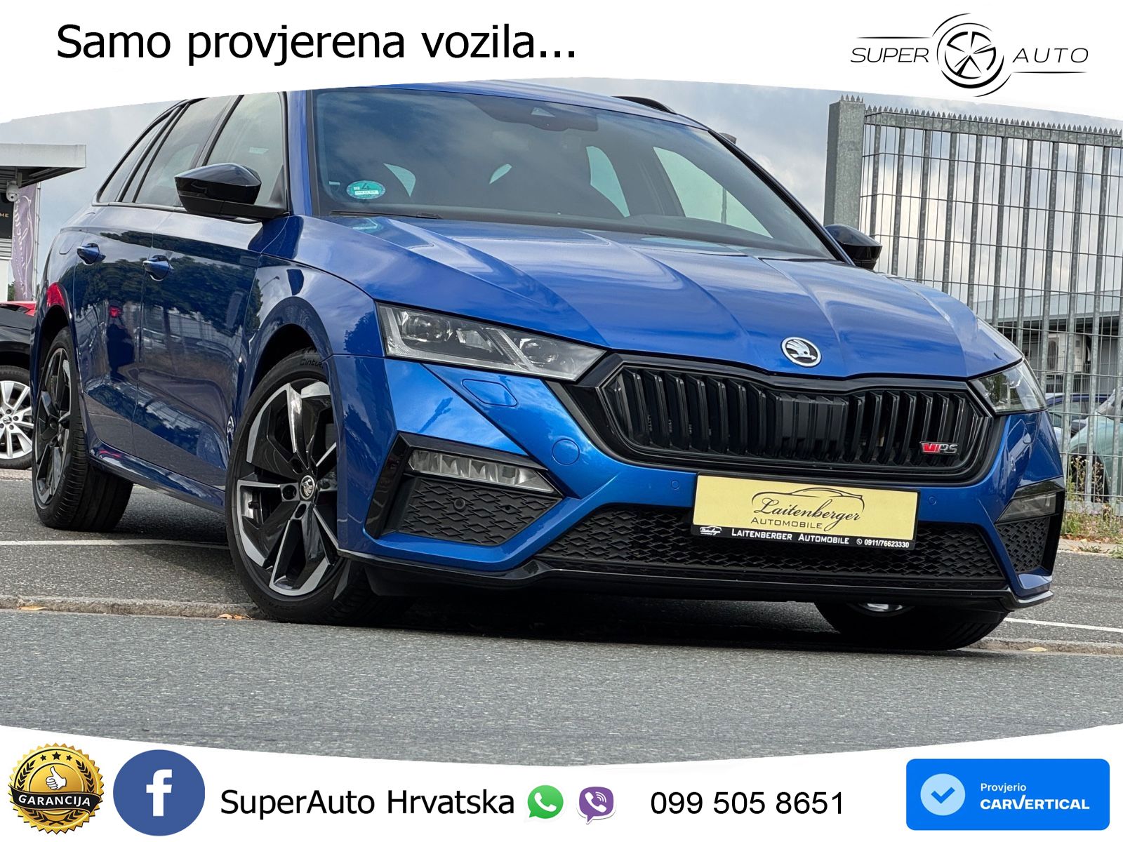 Škoda Octavia Combi RS 2.0 TDI (200 KS) DSG MATRIX+GR SJED+KAM