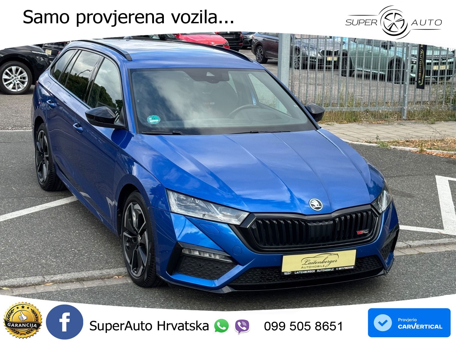 Škoda Octavia Combi RS 2.0 TDI (200 KS) DSG MATRIX+GR SJED+KAM