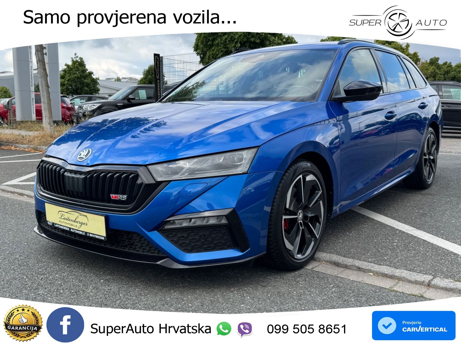 Škoda Octavia Combi RS 2.0 TDI (200 KS) DSG MATRIX+GR SJED+KAM