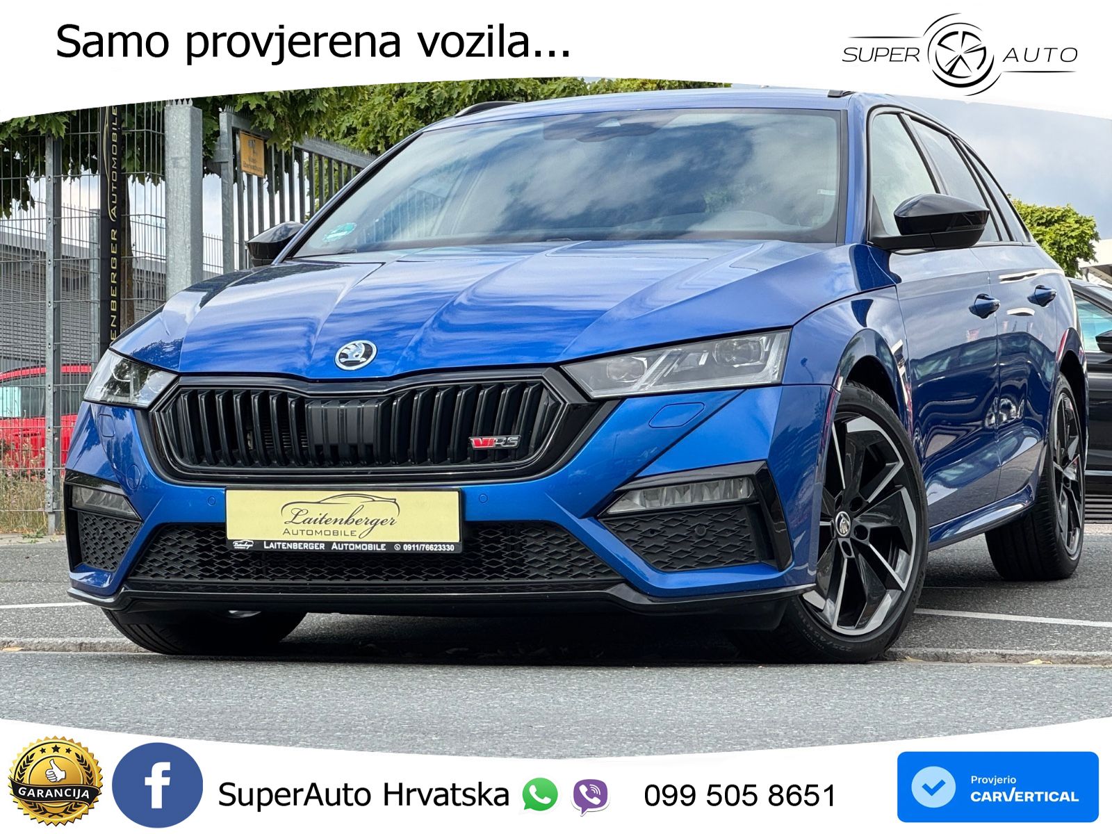 Škoda Octavia Combi RS 2.0 TDI (200 KS) DSG MATRIX+GR SJED+KAM