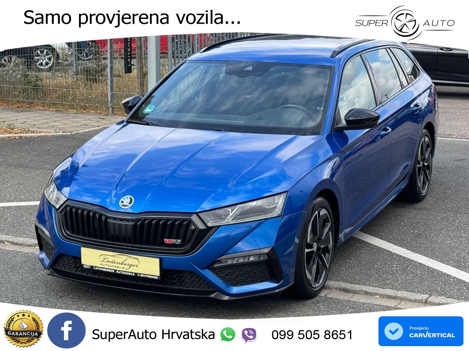 Škoda Octavia Combi RS 2.0 TDI (200 KS) DSG MATRIX+GR SJED+KAM