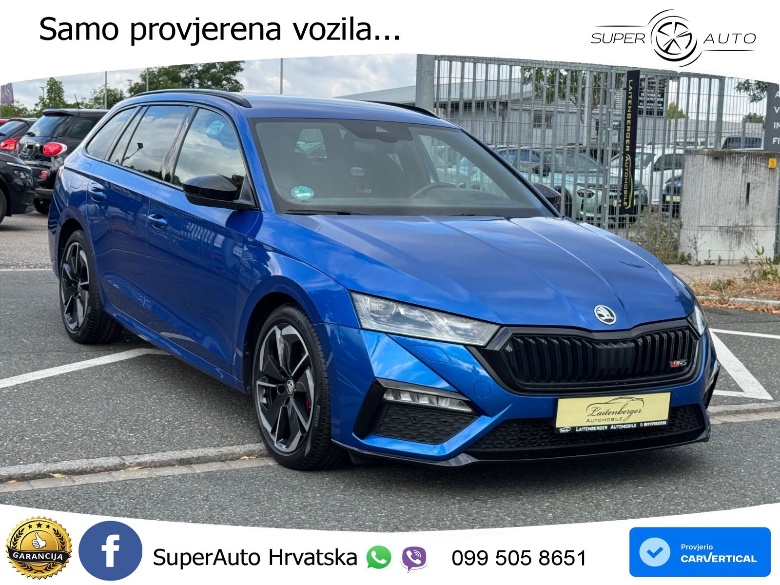 Škoda Octavia Combi RS 2.0 TDI (200 KS) DSG MATRIX+GR SJED+KAM
