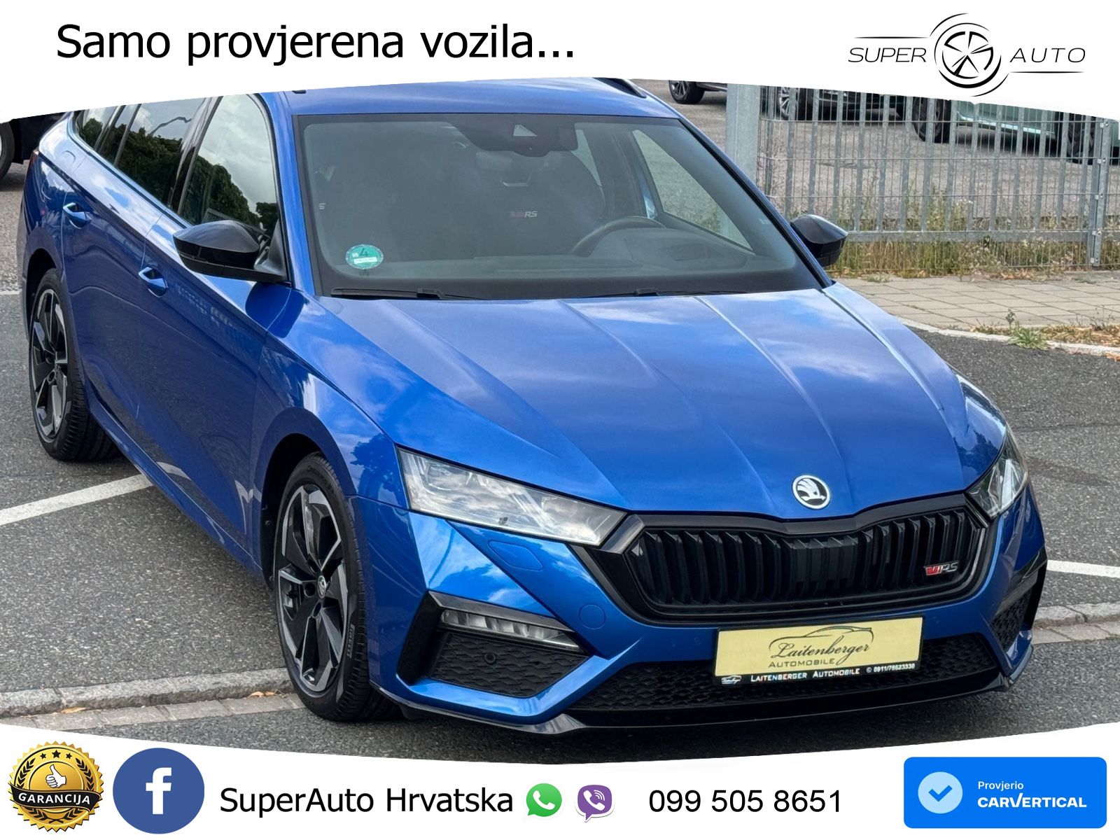 Škoda Octavia Combi RS 2.0 TDI (200 KS) DSG MATRIX+GR SJED+KAM