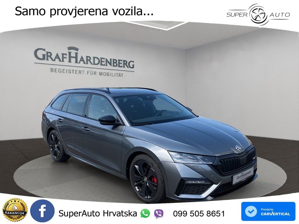 Škoda Octavia Combi RS 2.0 TDI (200 KS) DSG LED+GR SJED+ACC