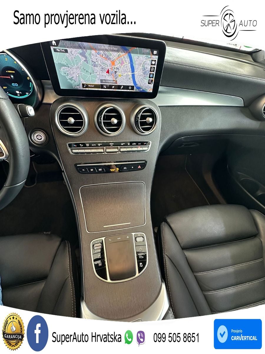 Mercedes GLC Coupe 300de (306 KS) 4MATIC 9G-TRONIC ZRAČNI+ACC+4xGR SJED+KAM