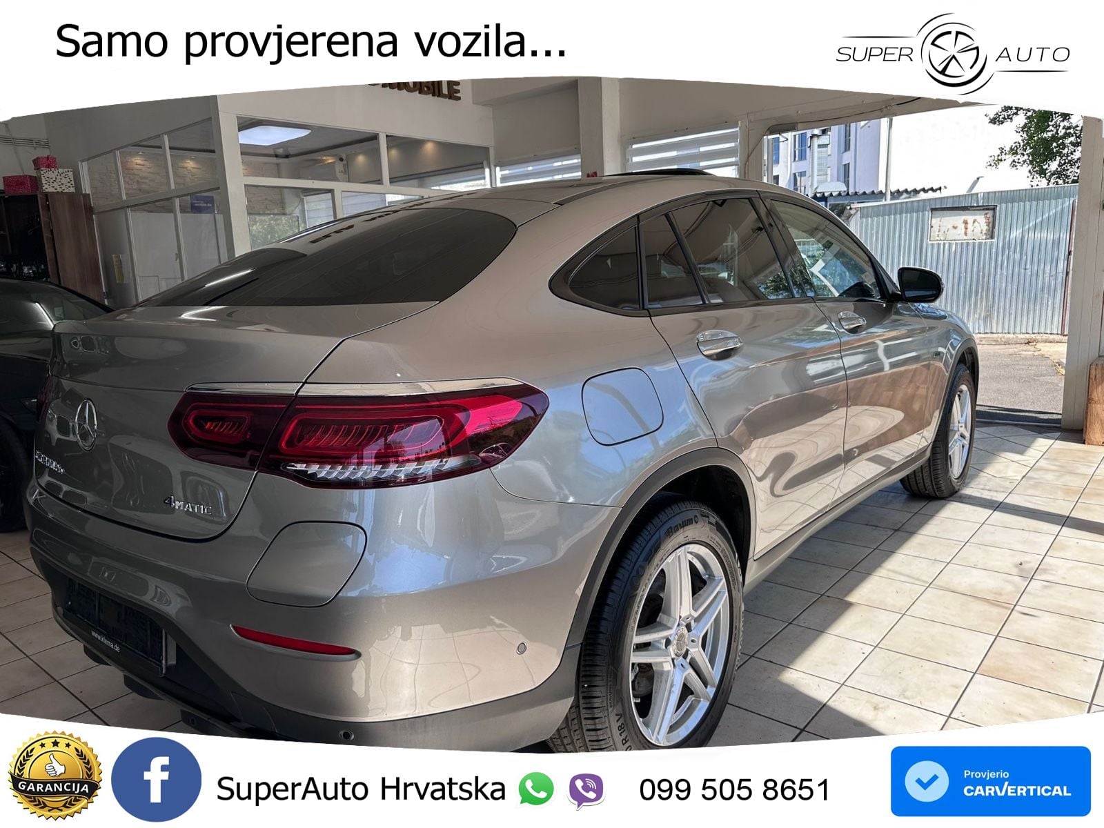 Mercedes GLC Coupe 300de (306 KS) 4MATIC 9G-TRONIC ZRAČNI+ACC+4xGR SJED+KAM