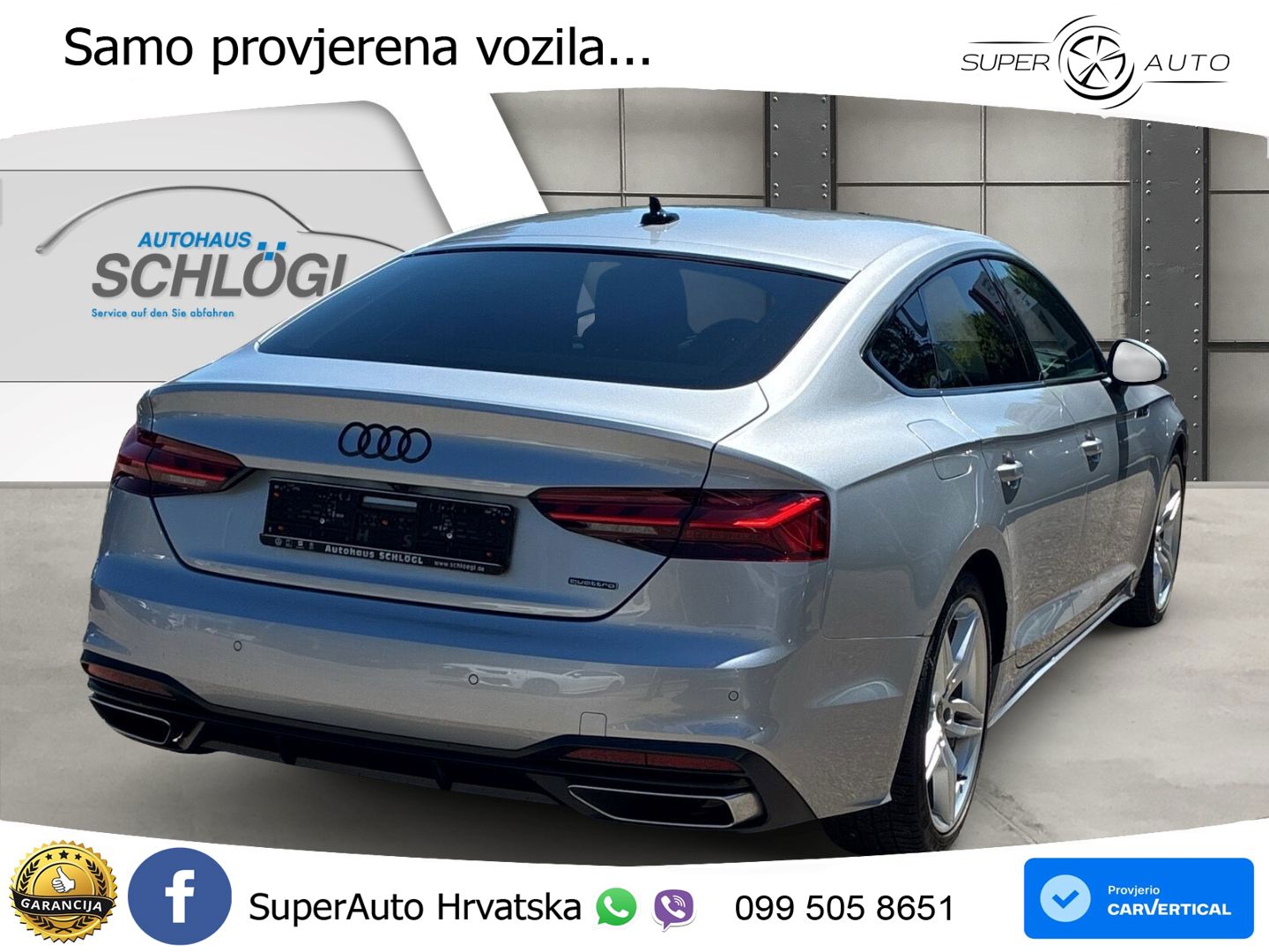 Audi A5 Sportback 45 TFSI (265 KS) quattro S tronic advanced MATRIX+GR SJED+KAM