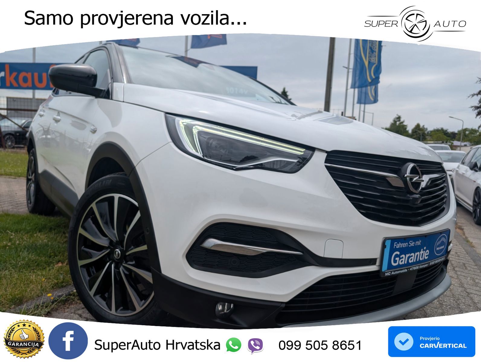 Opel Grandland X 1.2 Turbo (130 KS) LED+GR SJED+ACC
