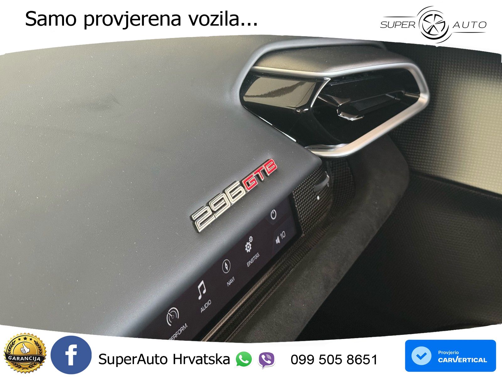 Ferrari 296 GTB 3.0 V6 (830 KS) F1 DCT MATRIX+GR SJED+KAM