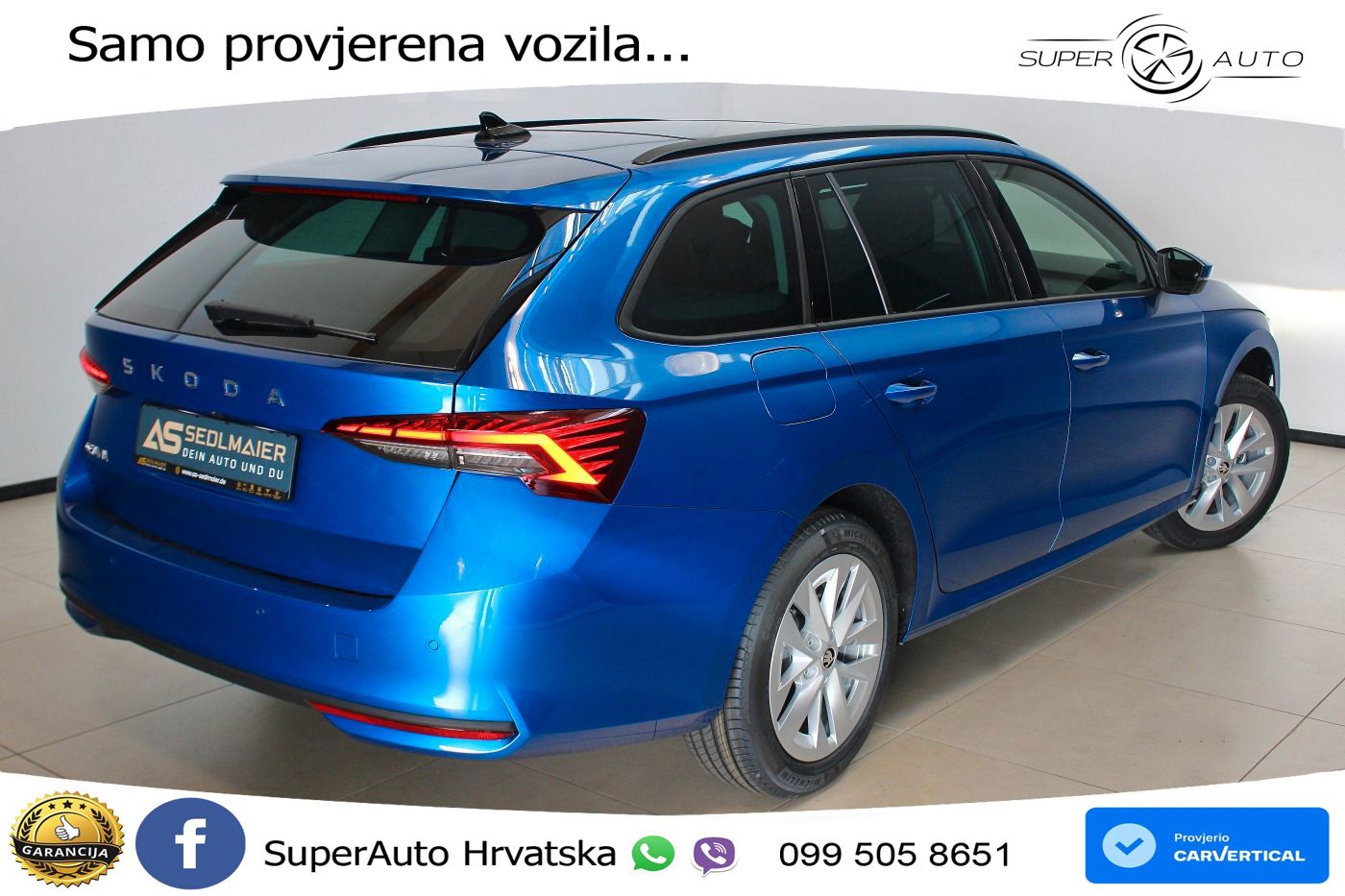 Škoda Octavia Combi 2.0 TDI (150 KS) DSG Selection LED+GR SJED+ACC