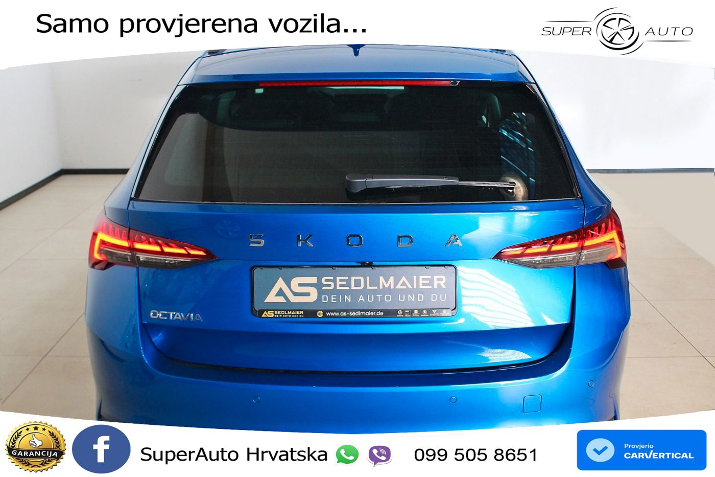 Škoda Octavia Combi 2.0 TDI (150 KS) DSG Selection LED+GR SJED+ACC
